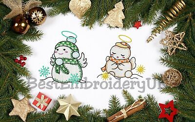 MACHINE EMBROIDERY DESIGNS - 10 SNOWMAN CHRISTMAS EMBROIDERY - PES DST
