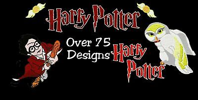 HARRY POTTER MACHINE EMBROIDERY DESIGNS, OVER 70 DESIGNS, PES, DST, JEF, VP3
