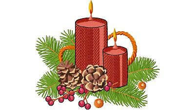 MACHINE EMBROIDERY DESIGNS - 6 CHRISTMAS EMBROIDERY DESIGNS - PES DST