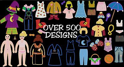 MACHINE EMBROIDERY DESIGNS - OVER 500 KIDS EMBROIDERY DESIGNS - MULTI-