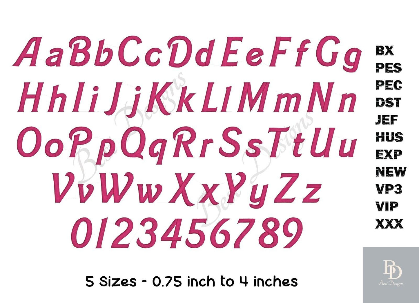 MACHINE EMBROIDERY DESIGNS - BARBIE EMBROIDERY FONT - BX PES JEF DST -