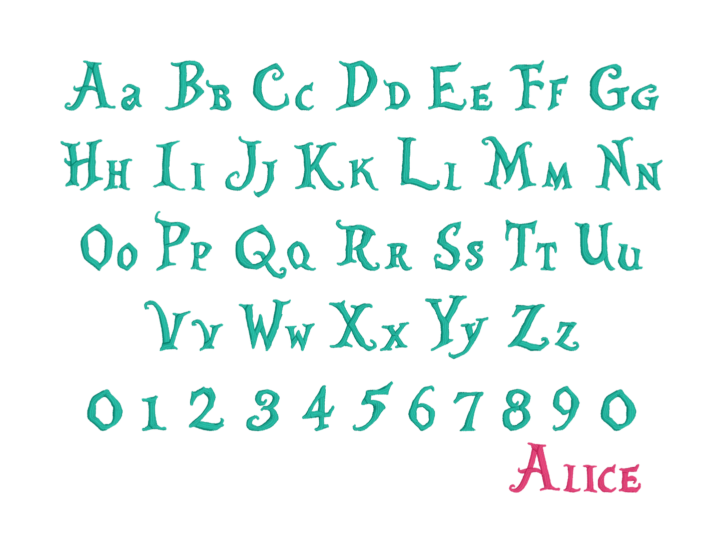 MACHINE EMBROIDERY DESIGNS - 42 CHRISTMAS EMBROIDERY FONTS