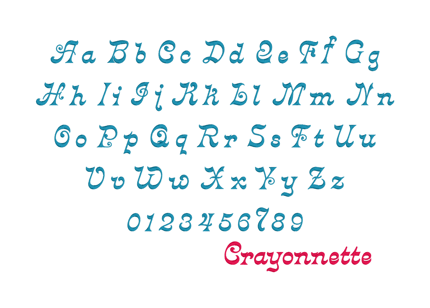 MACHINE EMBROIDERY DESIGNS - 42 CHRISTMAS EMBROIDERY FONTS