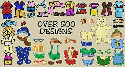 MACHINE EMBROIDERY DESIGNS - OVER 500 KIDS EMBROIDERY DESIGNS - MULTI-