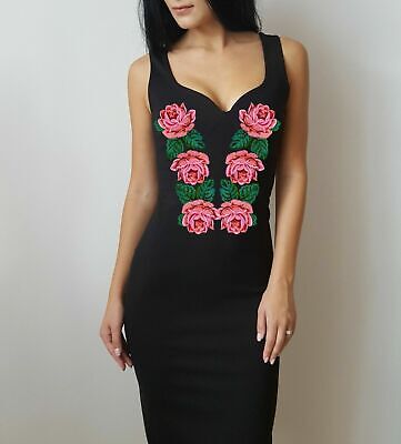 MACHINE EMBROIDERY DESIGNS - ROSE EMBROIDERY - DRESS, HANDBAG Embroide