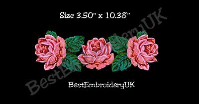 MACHINE EMBROIDERY DESIGNS - ROSE EMBROIDERY - DRESS, HANDBAG Embroide