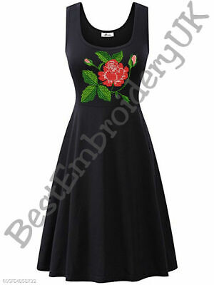 MACHINE EMBROIDERY DESIGNS - ROSES, LILY EMBROIDERY - DRESS, HANDBAG E