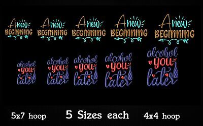 MACHINE EMBROIDERY DESIGNS - 12 QUOTES EMBROIDERY DESIGNS - PES DST JE