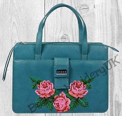 MACHINE EMBROIDERY DESIGNS - ROSE EMBROIDERY - DRESS, HANDBAG Embroide