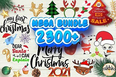 CHRISTMAS CUTTING VECTOR FILES - CHRISTMAS CRICUT FILES - SVG, PNG, DX