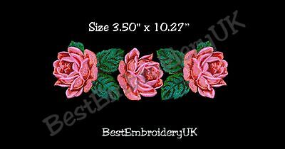 MACHINE EMBROIDERY DESIGNS - ROSE EMBROIDERY - DRESS, HANDBAG Embroide