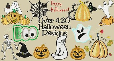 Machine Embroidery Designs - OVER 420 HALLOWEEN DESIGNS - Multiple for