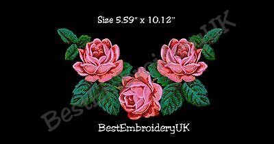 MACHINE EMBROIDERY DESIGNS - ROSE EMBROIDERY - DRESS, HANDBAG Embroide