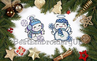 MACHINE EMBROIDERY DESIGNS - 10 SNOWMAN CHRISTMAS EMBROIDERY - PES DST