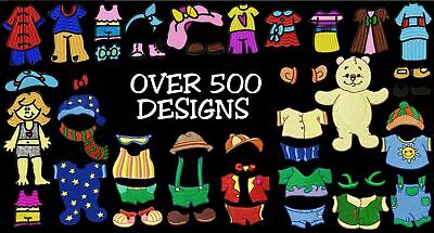 MACHINE EMBROIDERY DESIGNS - OVER 500 KIDS EMBROIDERY DESIGNS - MULTI-