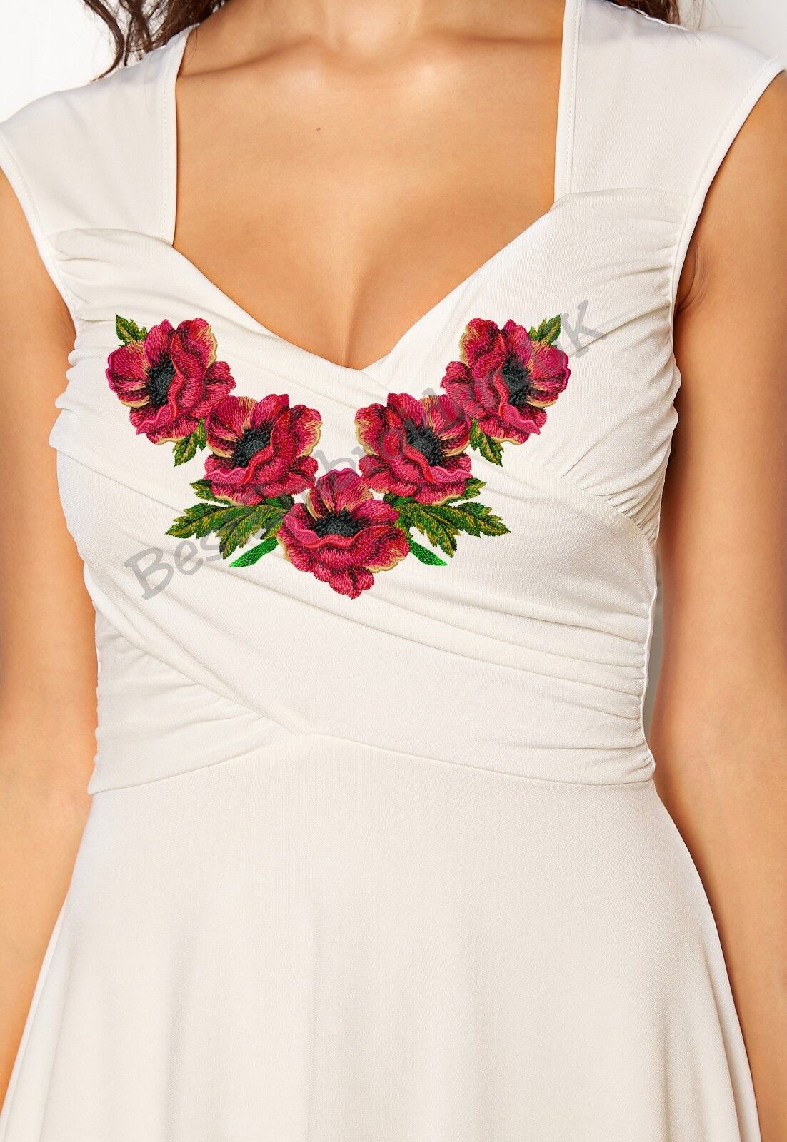 MACHINE EMBROIDERY DESIGNS - POPPY EMBROIDERY - DRESS Embroidery - Han