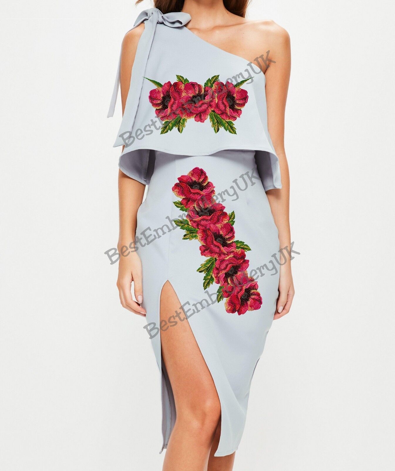 MACHINE EMBROIDERY DESIGNS - POPPY EMBROIDERY - DRESS Embroidery - Han