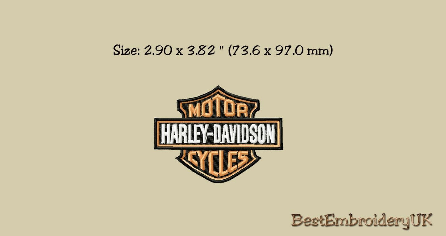 MACHINE EMBROIDERY DESIGNS - 6 HARLEY DAVIDSON EMBROIDERY DESIGNS 
