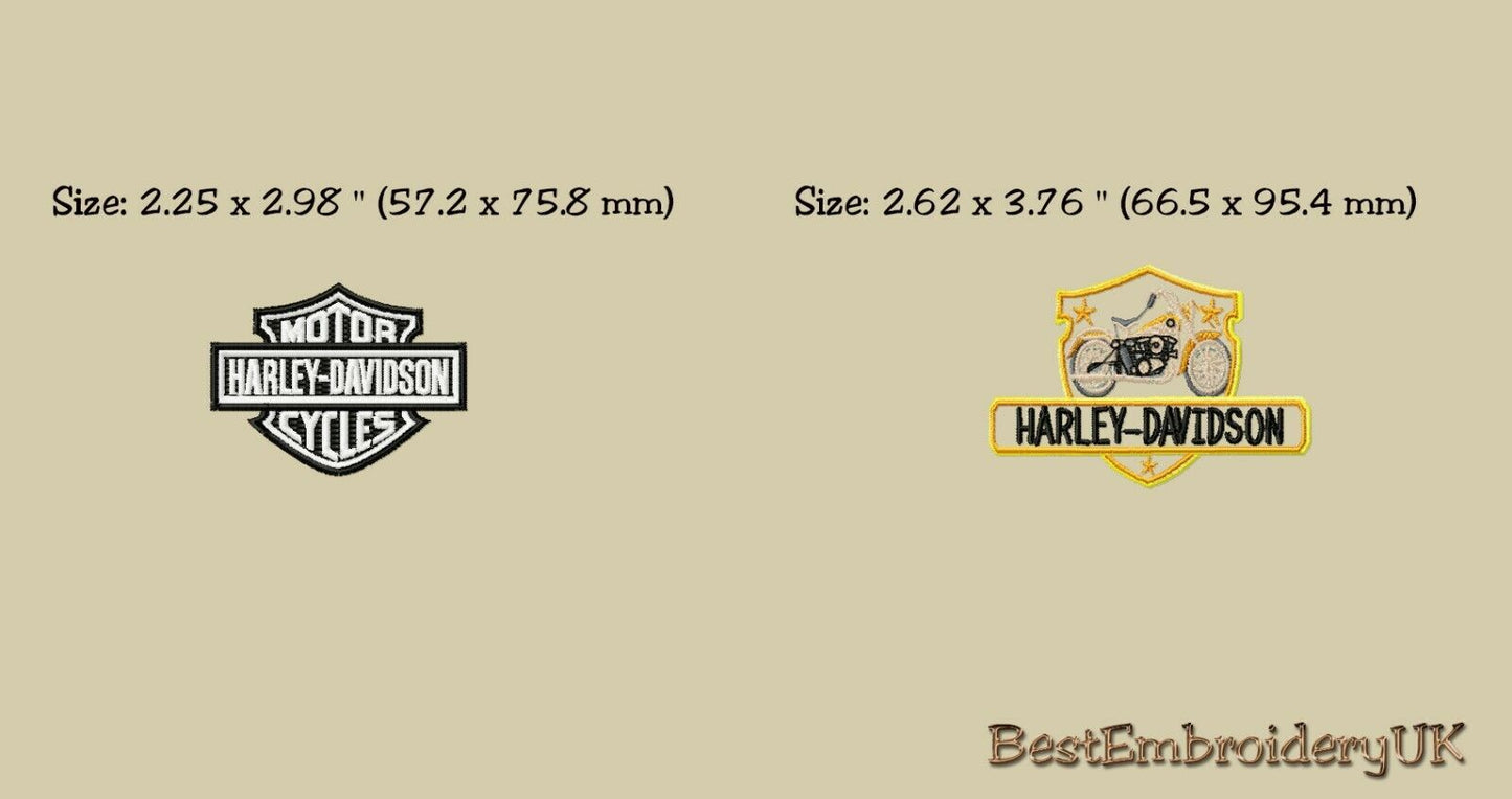 MACHINE EMBROIDERY DESIGNS - 6 HARLEY DAVIDSON EMBROIDERY DESIGNS 
