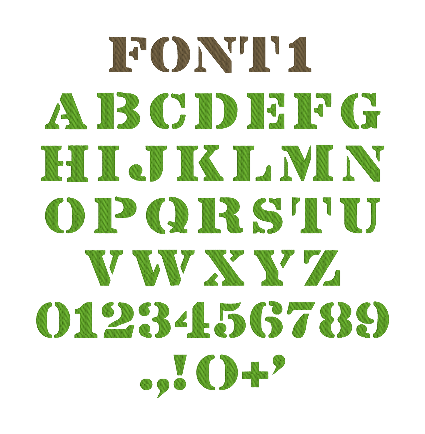 180 Embroidery Fonts, BX Native Fonts